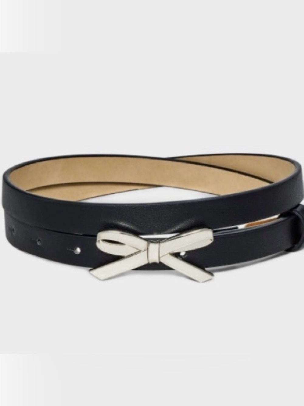 Women's Metal Bow Belt - Wild Fable™ Black 
Size Small New